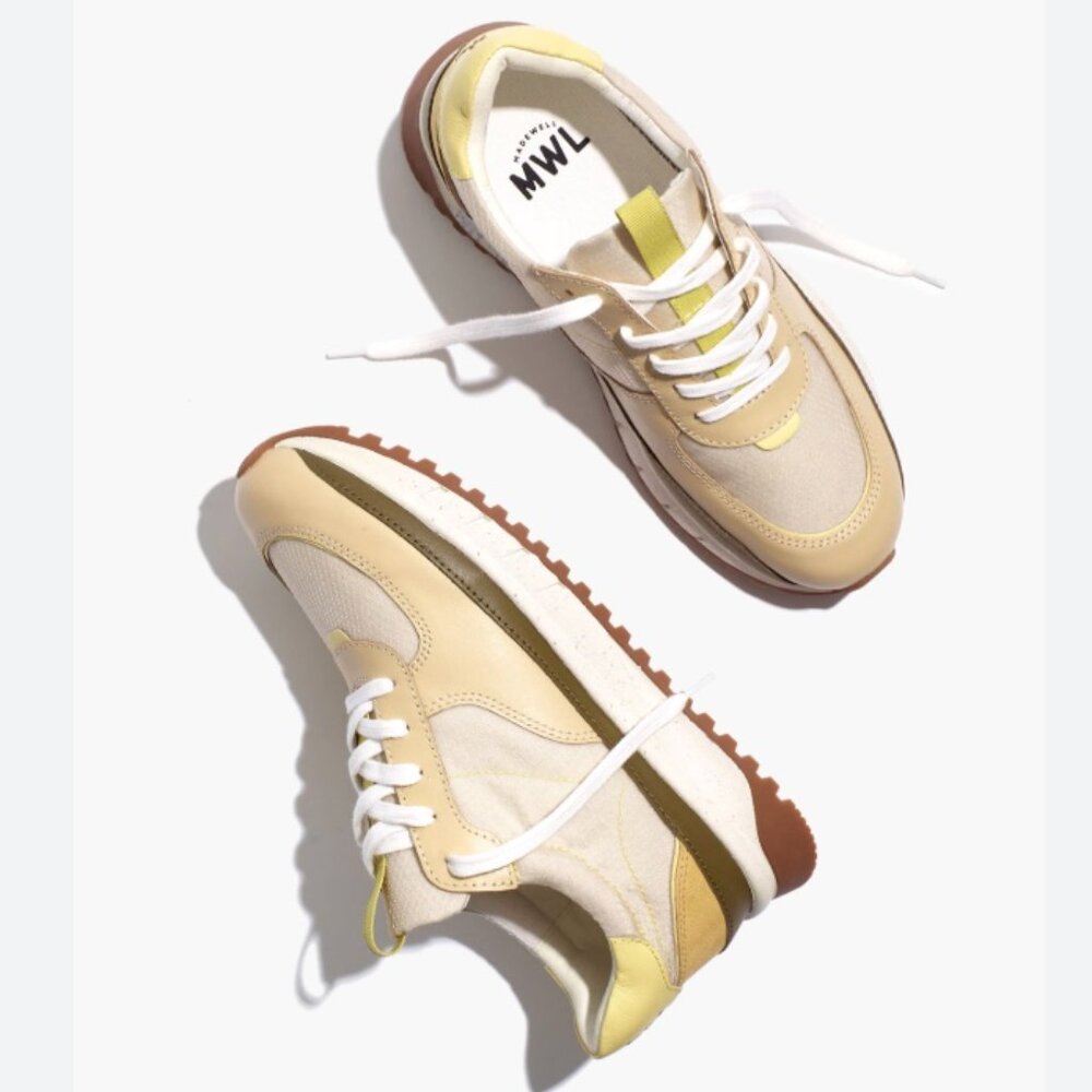 Madewell Kickoff Leather Trainer Sneakers